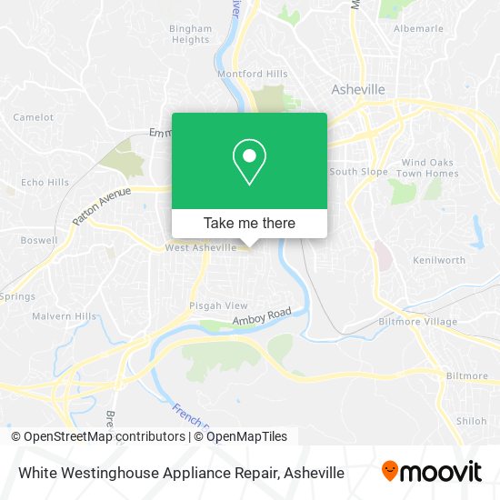 White Westinghouse Appliance Repair map