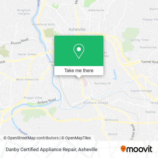 Danby Certified Appliance Repair map