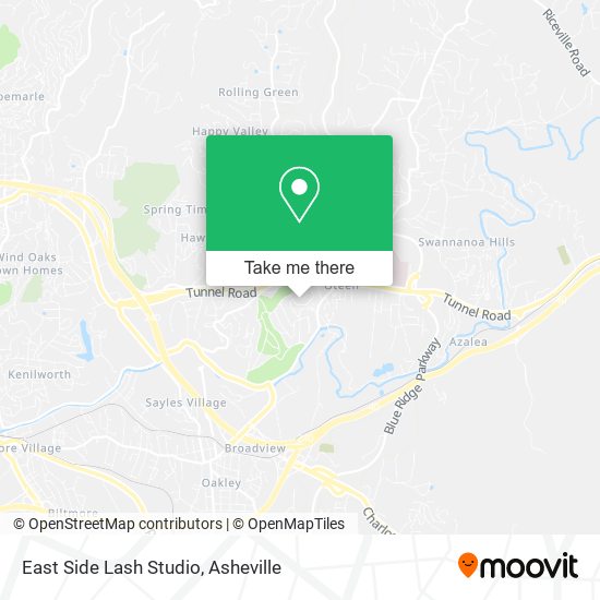 Mapa de East Side Lash Studio