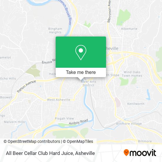 All Beer Cellar Club Hard Juice map