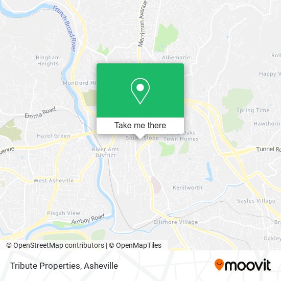 Tribute Properties map