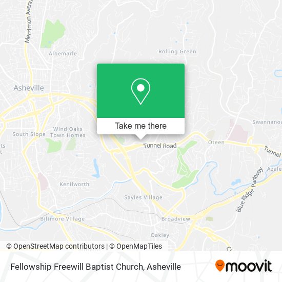 Mapa de Fellowship Freewill Baptist Church