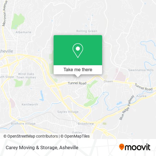 Mapa de Carey Moving & Storage
