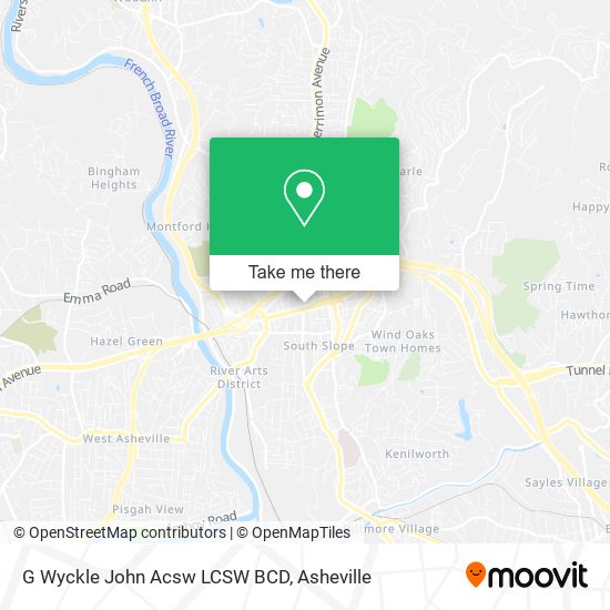 G Wyckle John Acsw LCSW BCD map