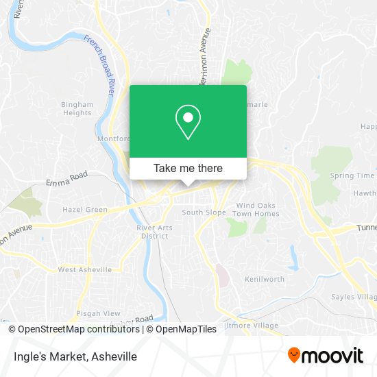 Mapa de Ingle's Market