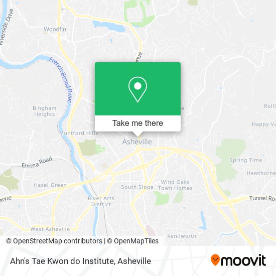 Ahn's Tae Kwon do Institute map