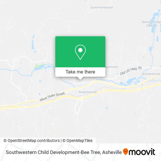 Southwestern Child Development-Bee Tree map