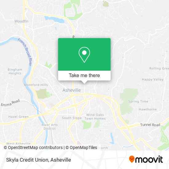 Mapa de Skyla Credit Union