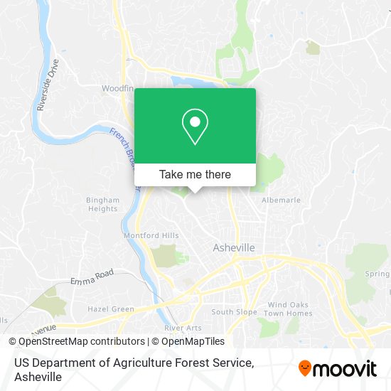 US Department of Agriculture Forest Service map