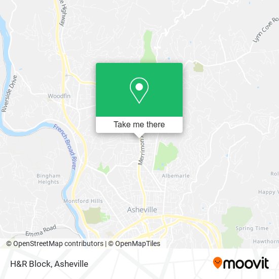 H&R Block map