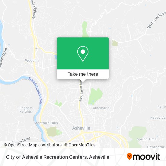 Mapa de City of Asheville Recreation Centers