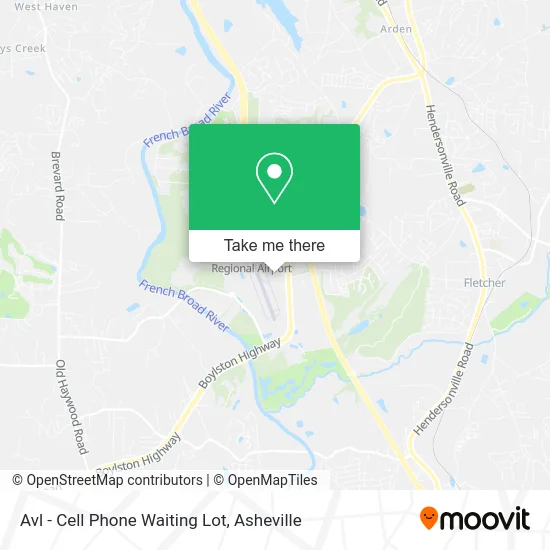 Avl - Cell Phone Waiting Lot map