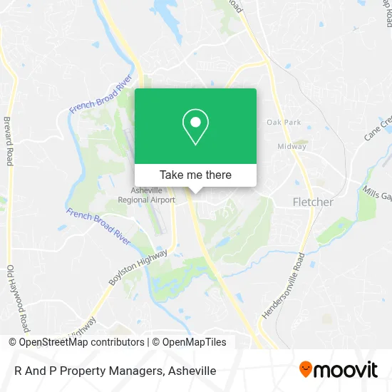 R And P Property Managers map