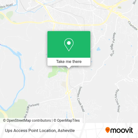 Ups Access Point Location map
