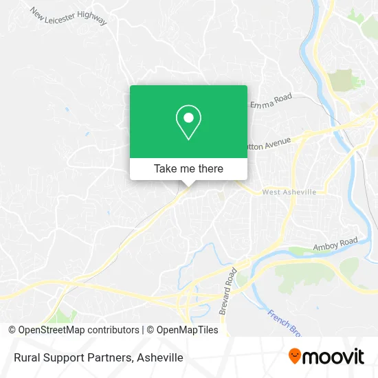 Rural Support Partners map