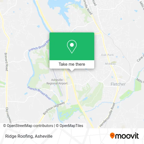 Ridge Roofing map