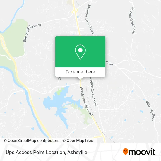 Ups Access Point Location map