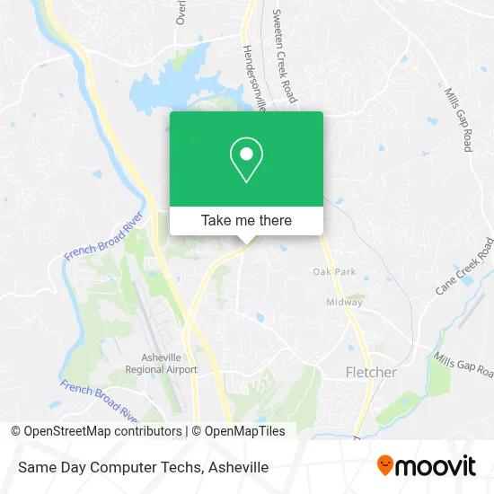 Same Day Computer Techs map