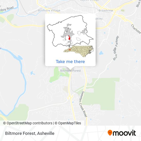 Mapa de Biltmore Forest