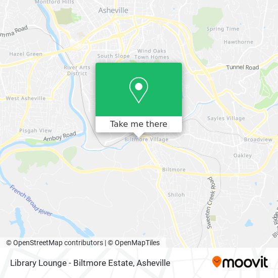 Library Lounge - Biltmore Estate map