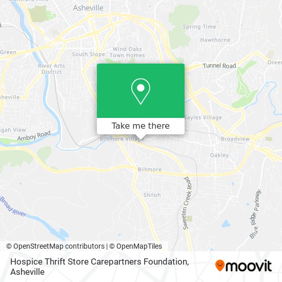Mapa de Hospice Thrift Store Carepartners Foundation