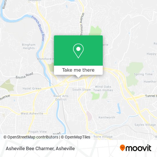 Asheville Bee Charmer map