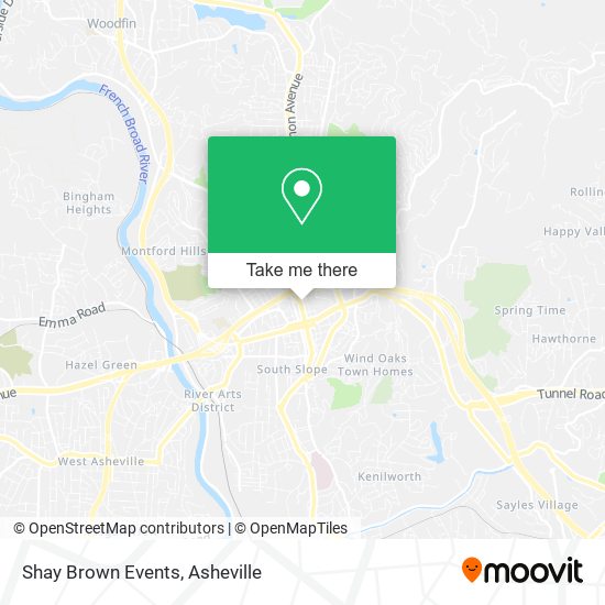 Mapa de Shay Brown Events