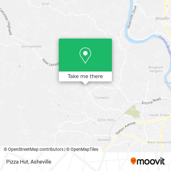 Mapa de Pizza Hut