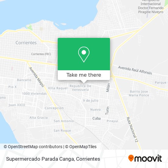 Supermercado Parada Canga map