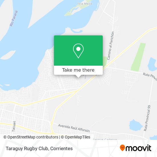 Mapa de Taraguy Rugby Club