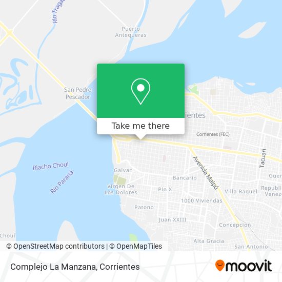 Complejo La Manzana map