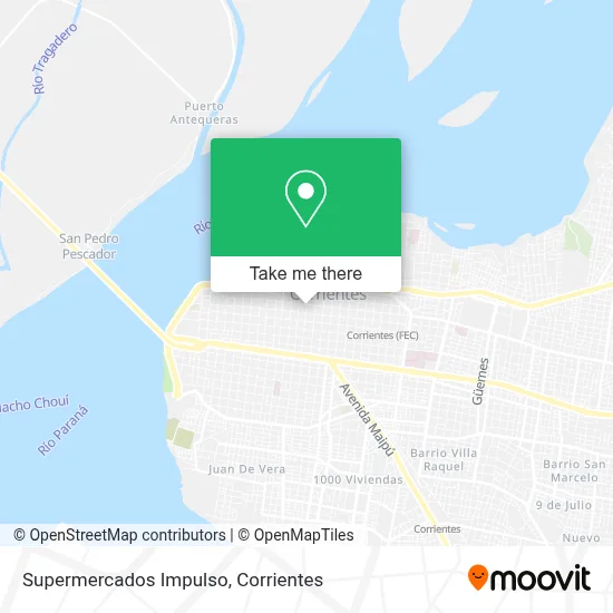 Supermercados Impulso map