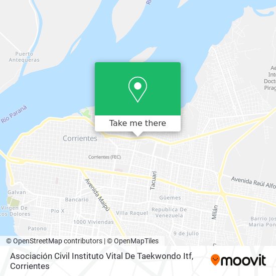 Asociación Civil Instituto Vital De Taekwondo Itf map