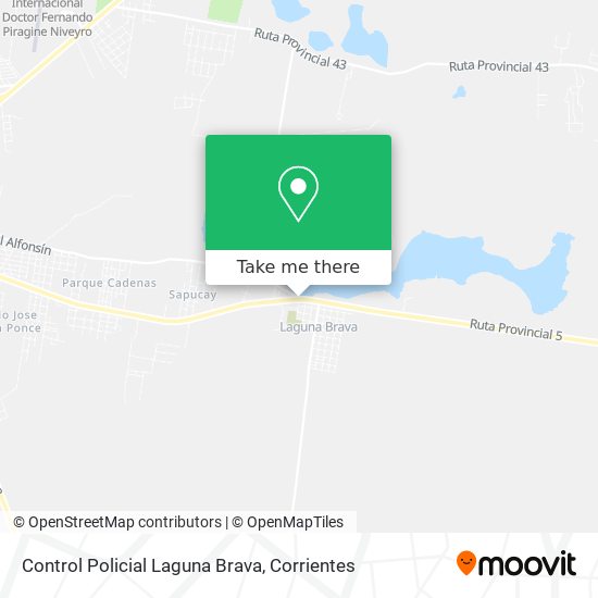 Control Policial Laguna Brava map