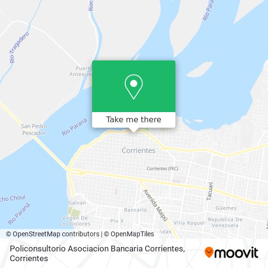 Policonsultorio Asociacion Bancaria Corrientes map