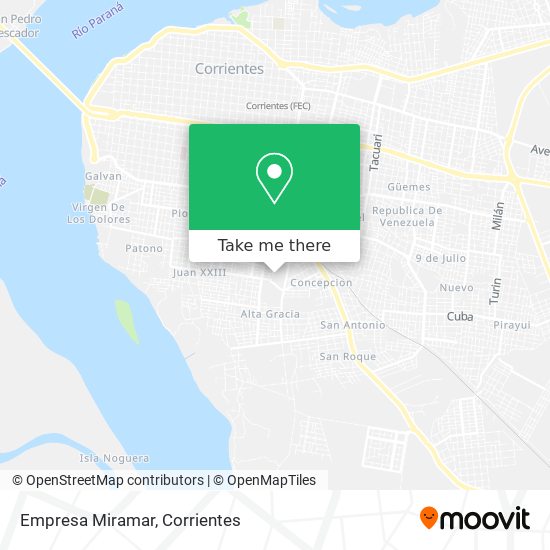 Empresa Miramar map