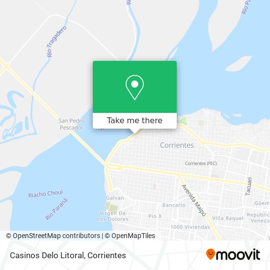 Casinos Delo Litoral map