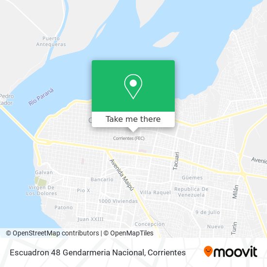 Escuadron 48 Gendarmeria Nacional map