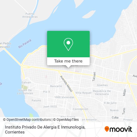 Instituto Privado De Alergia E Inmunologia map