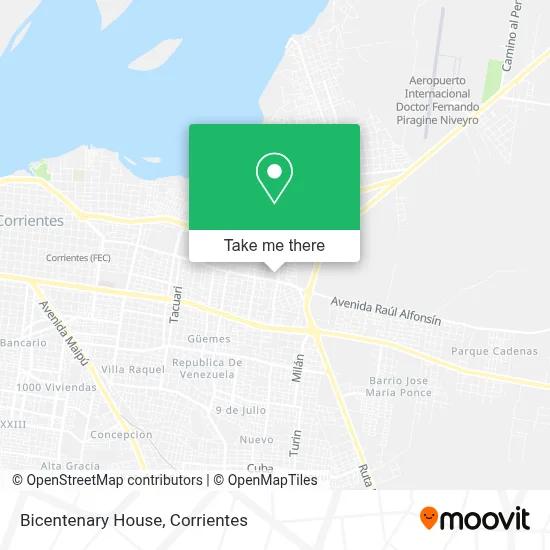 Casa Del Bicentenario map