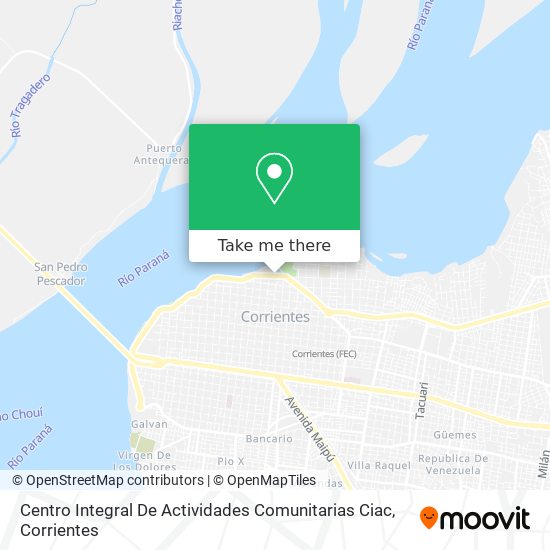 Centro Integral De Actividades Comunitarias Ciac map