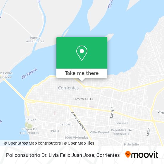 Policonsultorio Dr. Livia Felix Juan Jose map