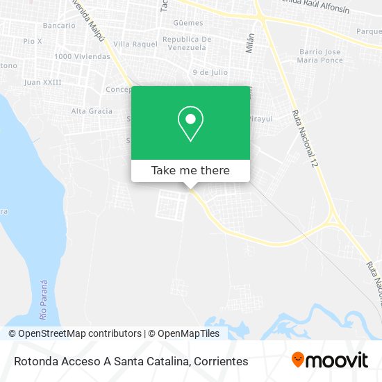 Rotonda Acceso A Santa Catalina map
