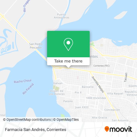 Mapa de Farmacia San Andrés
