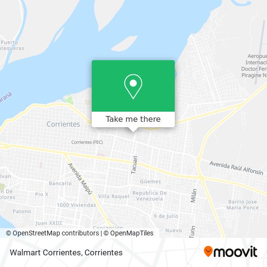 Mapa de Walmart Corrientes