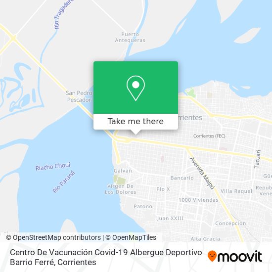 Centro De Vacunación Covid-19 Albergue Deportivo Barrio Ferré map