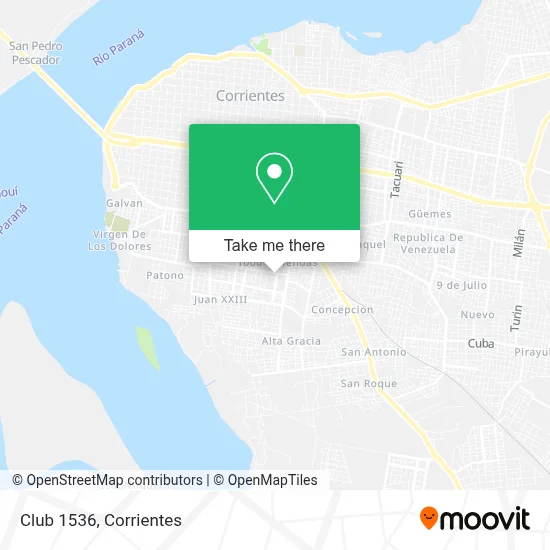 Club 1536 map