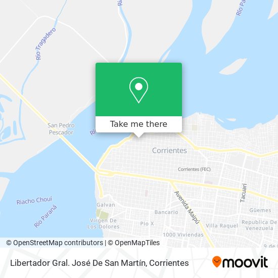 Libertador Gral. José De San Martín map