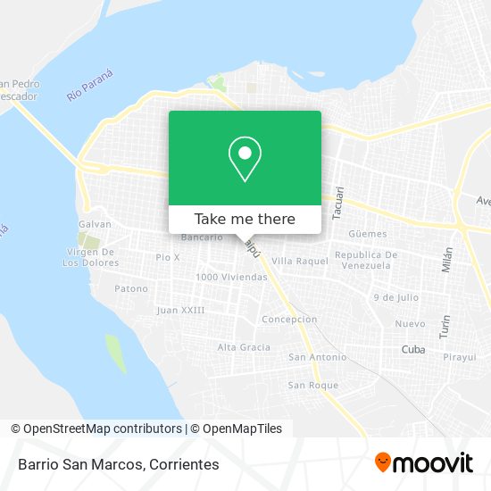 Barrio San Marcos map