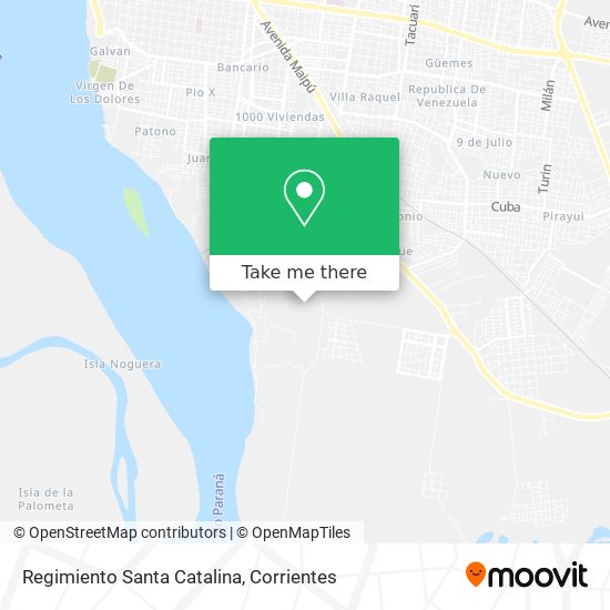 Regimiento Santa Catalina map